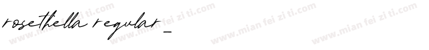 rosethella regular字体转换